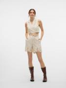 VERO MODA Housut 'VMSOFFIE'  meleerattu harmaa