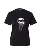 Karl Lagerfeld Paita 'Ikon'  karpalo / musta / valkoinen
