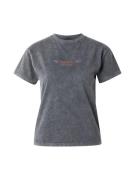 TOPSHOP Paita 'Austin'  tummanharmaa / karmiininpunaine