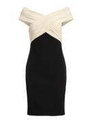 Lauren Ralph Lauren Cocktailmekko  beige / musta