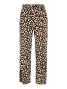 Vero Moda Petite Housut 'EASY'  beige / tummabeige / musta
