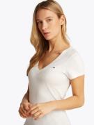 Tommy Jeans Paita  pastellinpinkki / valkoinen