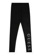 GUESS Leggingsit  musta / hopea