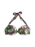 Next Bikinitoppi 'Kew'  laivastonsininen / ruohonvihreä / roosa