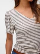 VERO MODA Paita 'VMGina'  beige / meleerattu harmaa