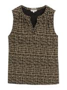 TOM TAILOR Toppi  beige / musta