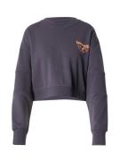 WRANGLER Collegepaita 'PUFFY CREW SWEAT'  vaaleanoranssi / musta