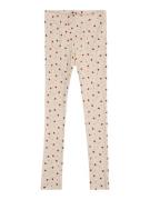 NAME IT Leggingsit 'NMFDAB'  beige / tummanpunainen / musta
