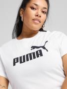 PUMA Urheilutoppi 'Ess No. 1'  musta / valkoinen