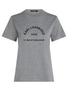Karl Lagerfeld Paita 'RUE ST-GUILLAUME'  harmaa / musta