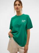 VERO MODA Paita 'VMKATRINE CATY'  tummanvihreä / valkoinen