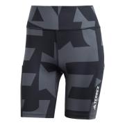 ADIDAS TERREX Ulkoiluhousut  tummanharmaa / musta / valkoinen