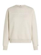 TOMMY HILFIGER Collegepaita  meleerattu beige / valkoinen