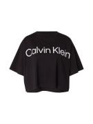 Calvin Klein Oversized paita  musta / valkoinen