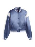 Tommy Jeans Välikausitakki  kuninkaallisen sininen / valkoinen