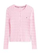 TOMMY HILFIGER Neuletakki  vaalea pinkki