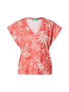 UNITED COLORS OF BENETTON Paita  beige / oranssinpunainen