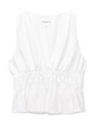 Pull&Bear Toppi  valkoinen
