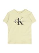 Calvin Klein Jeans Paita  pastellinkeltainen / harmaa / musta