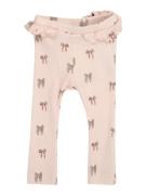 Lil'Atelier Leggingsit 'NBFGAVO'  mokka / roosa