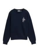 TOM TAILOR DENIM Collegepaita  marine / valkoinen