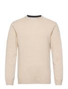 Cfkarl Lambswool Crew Neck Kni Cream Casual Friday