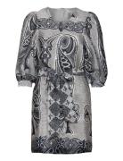 Henrietta Dress Aop 11244 Grey Samsøe Samsøe