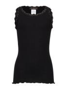 Rkbeatha Sl Strap Lace Top Black Rosemunde Kids