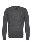 Lambswool Blend V-Neck Grey GANT