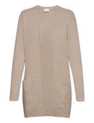 Viril Open L/S Knit Cardigan - Noos Beige Vila