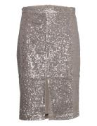 Eshka Sequin Skirt Silver French Connection