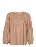 Wera Blouse Sandy Brown Wera