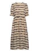 Poemmd Print Dress Beige Modström