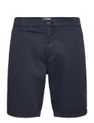 Regular Chino Poplin Shorts - Gots/ Navy Knowledge Cotton Apparel