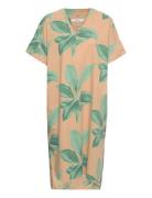 Kaftan Lysekil Khaki Leaves Patterned DEDICATED