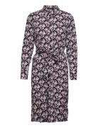 Vmfiona Ls Shirt Blk Dress Wvn Lt Patterned Vero Moda