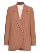 Blazer With Hidden Press Buttons Brown IVY OAK