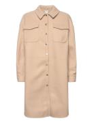 Onlelaine-Troy Ls Long Shacket Pnt Beige ONLY