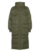 W. Balloon Sleeve Puffer Coat Khaki Svea