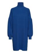 Slfrose Ls High Neck Short Dress B Blue Selected Femme