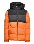 Jjblock Puffer Jacket Jnr Orange Jack & J S