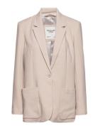 Anf Womens Outerwear Beige Abercrombie & Fitch