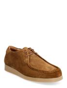 Slhchristopher New Suede Moc-Toe Shoe B Brown Selected Homme