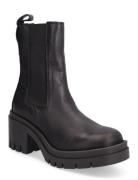 Slfsage Chelsea Leather Boot B Black Selected Femme