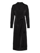 Onlmille L/S Midi Dress Ptm Black ONLY