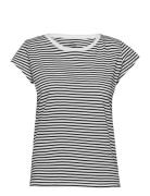 Organic Jersey Stripe Teasy Tee Fav Black Mads Nørgaard