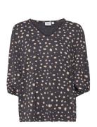 Minasz V-N Blouse Navy Saint Tropez