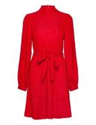 Slfmadina Ls Short Dress B Red Selected Femme