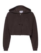 Crop Full-Zip Loungewear Hoodie Brown Adidas Originals