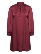D1. Stand Collar Dress Burgundy GANT